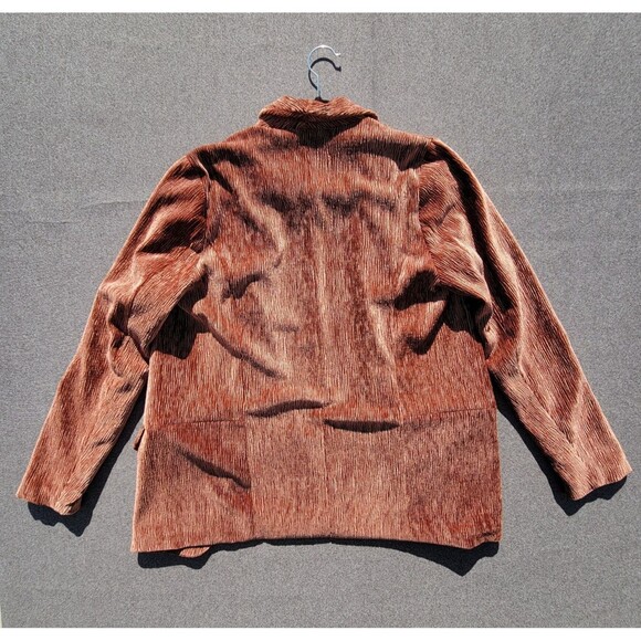Anthropologie Chloe Oliver S Brown Napoli Textured Velvet Blazer 883 - Picture 3 of 8